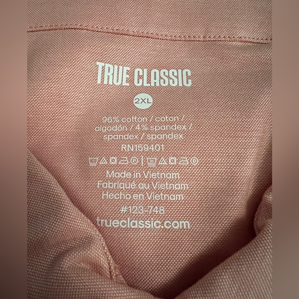 True Classic Long Sleeve Oxford NWOT - Picture 4 of 4